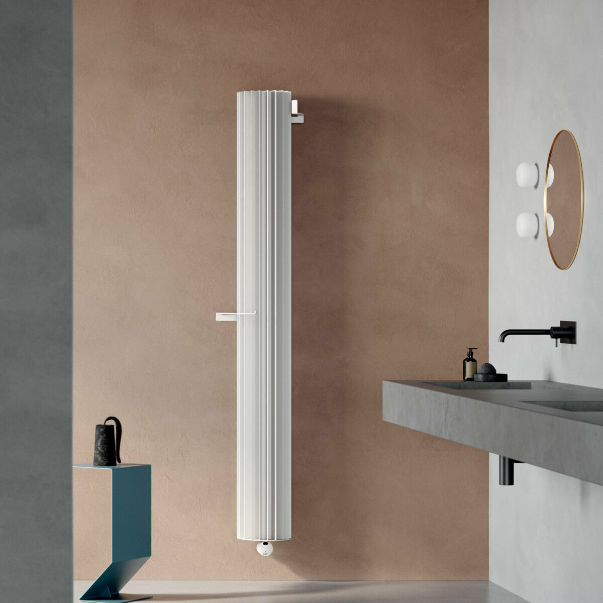 radiateur en aluminium de couleur blanche raysun electric caleido