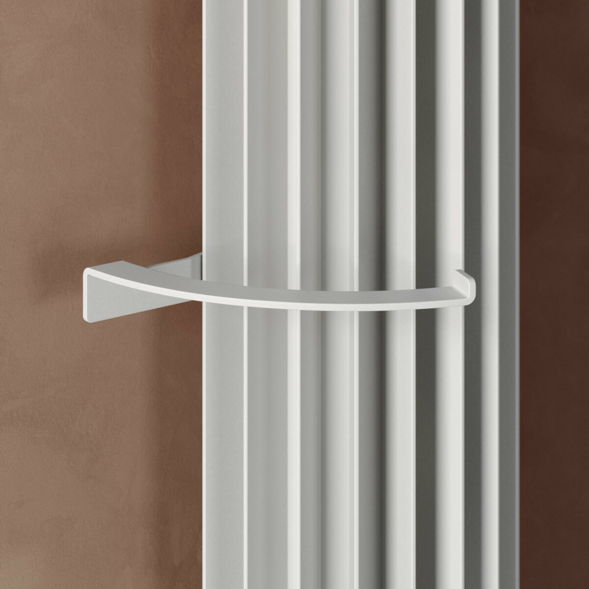 détail radiateur aluminium blanc raysun electric caleido