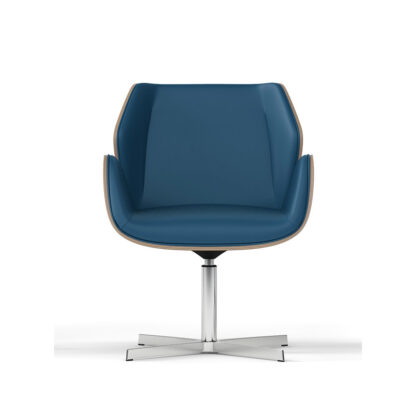 poltrona semi direzionale base 4 razze legno ufficio haiku wood sitlosophy