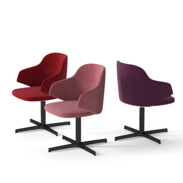 poltroncina attesa sedia ufficio base 4 razze host sitlososphy