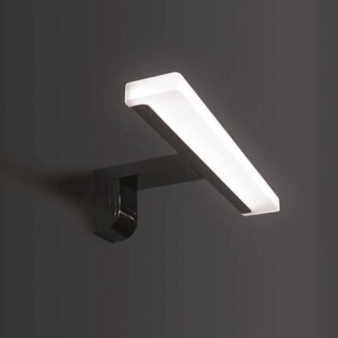 lampada led cromata bagno living ray vanità & casa