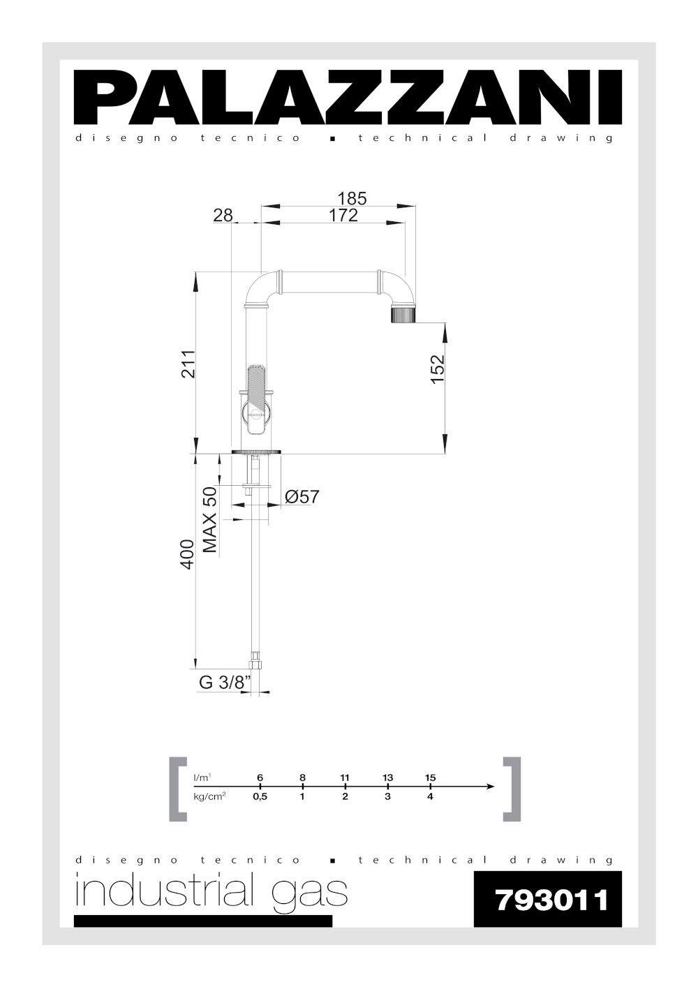 fiche technique palazzani industrial gas basin mixer without waste
