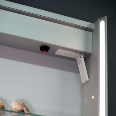 specchio da bagno contenitore illuminato led dettaglio zenit vanità & casa