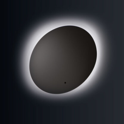 specchio da bagno illuminato led bottone touch comet round vanità & casa