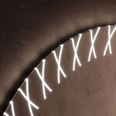 specchio da bagno illuminato led ghost mirror dettaglio xo vanità & casa