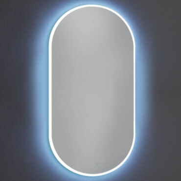 specchio da bagno illuminazione led touch dettaglio starlight oval vanità & casa