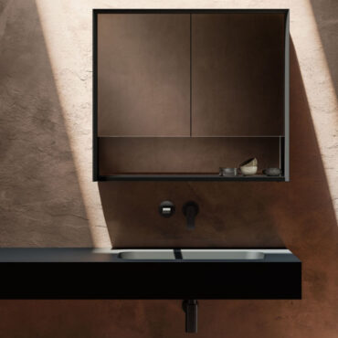 specchio da bagno luce led ghost frame mensola tri-star vanità & casa