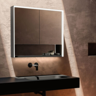 specchio da bagno luce led ghost mensola tri-star vanità & casa