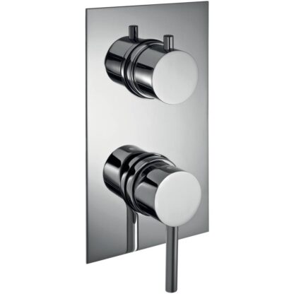 IDROTECH 2 VOIES ENCASTRÉ MIX ONLY EXTERNAL PARTS 122062-CHROME