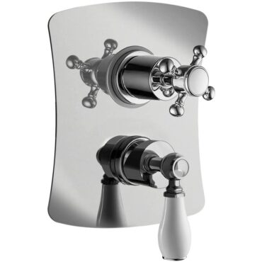 PORTER MIX BUILT-IN SINGLE 2-WAY ONLY EXTERNAL PARTS + KIT - CHROME