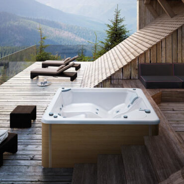 minipiscina idromassaggio semi incasso my spa 195 glass