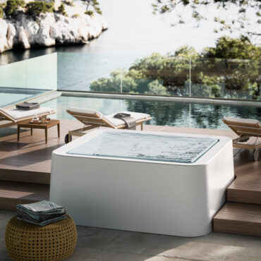 minipiscina semi incasso idromassaggio airpool whirlpool infinity 260 glass