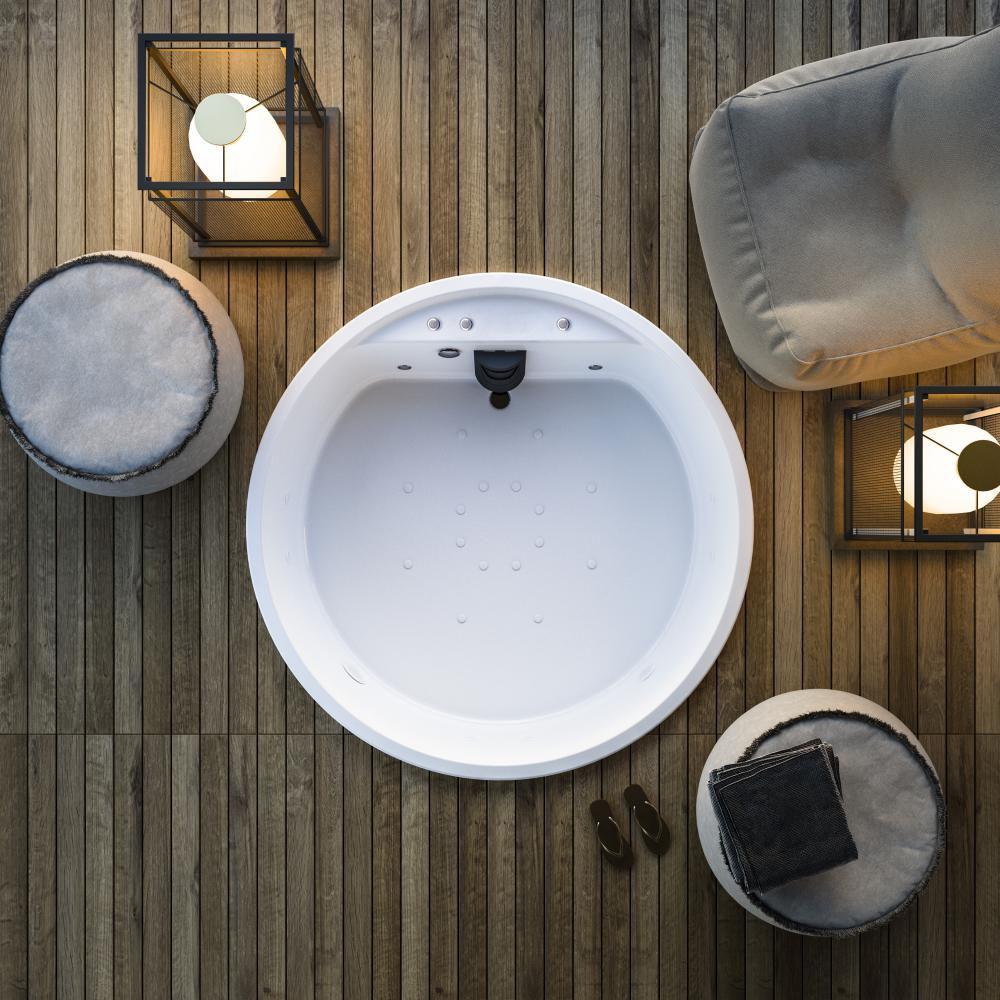 minipisicna acrilico circolare idromassaggio dettaglio ecoresina mawi spa 166 glass