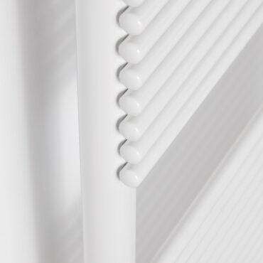 scaldasalviette idraulico design moderno acciaio bianco dettaglio grazia scirocco