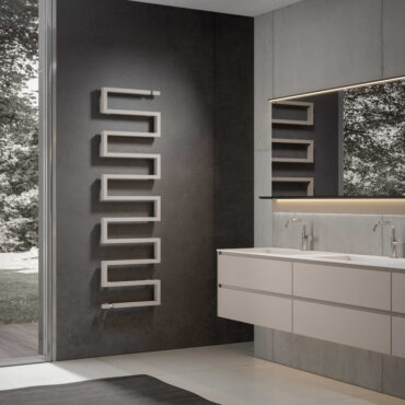 scaldasalviette idraulico design moderno acciaio bianco snake one scirocco
