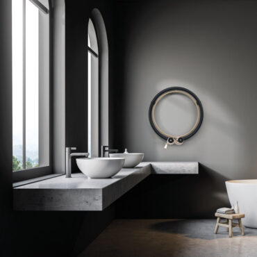 termoarredo elettrico design acciaio moderno living donut scirocco
