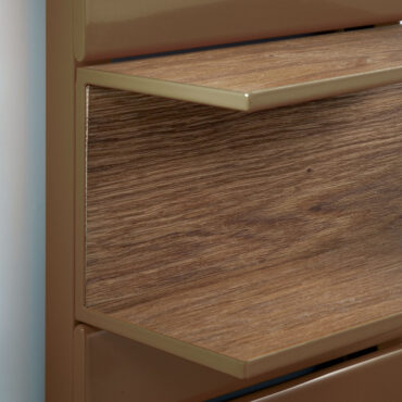 termoarredo idraulico living moderno acciaio mensole dettaglio utility scirocco