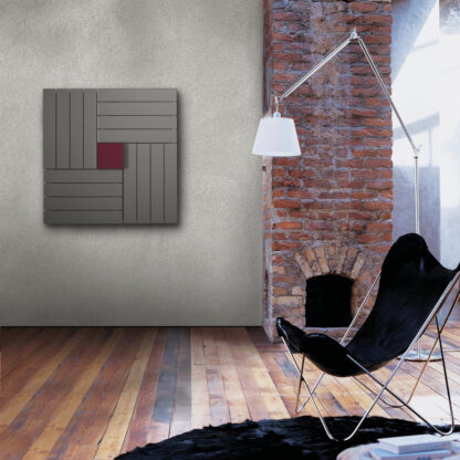 termoarredo idraulico moderno living acciaio square scirocco