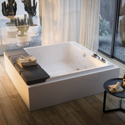 vasca idromassaggio freestanding acrilico combi d bianca mawi glass