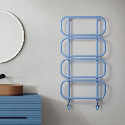 scaldsalviette idraulico tubolare design colorato acciaio chain scirocco