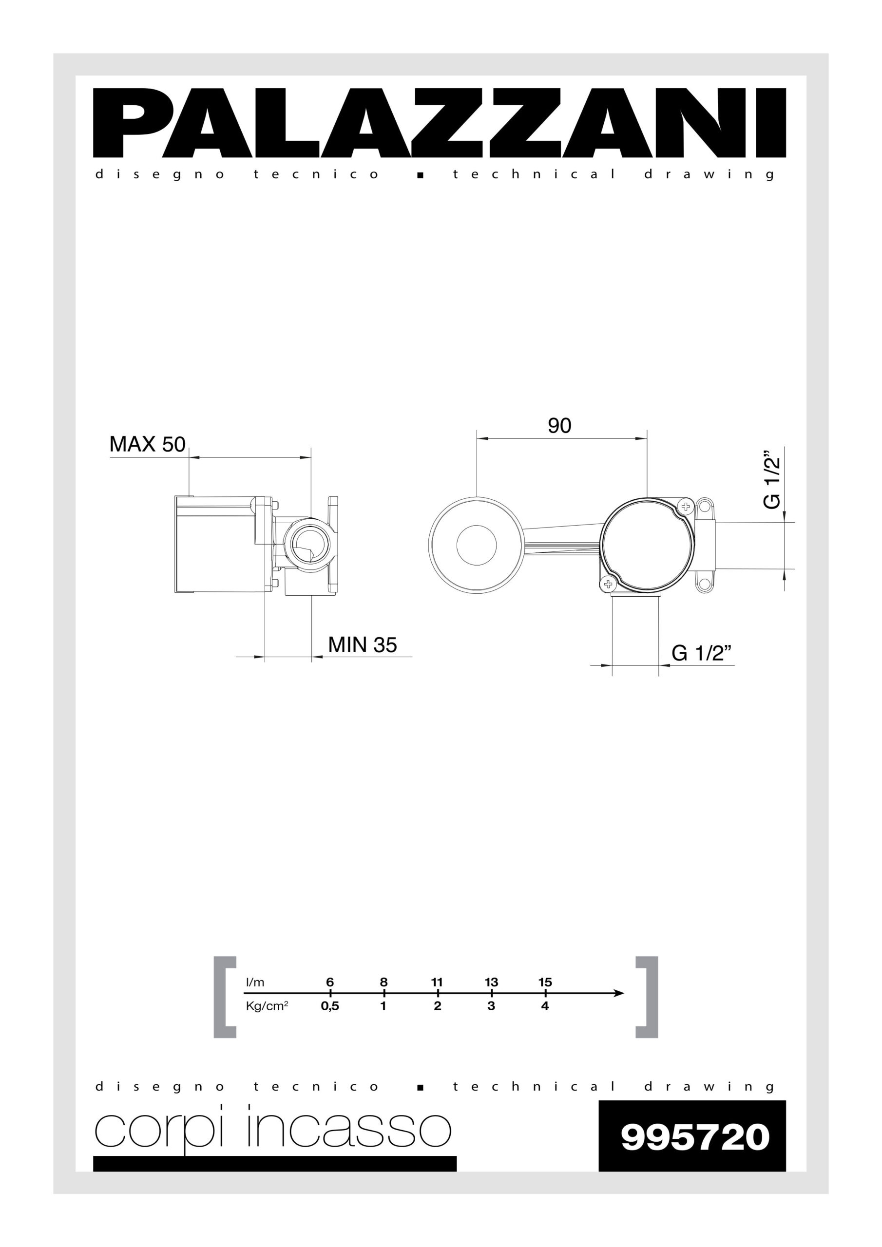 scheda tecnica corpo incasso 995720 palazzani