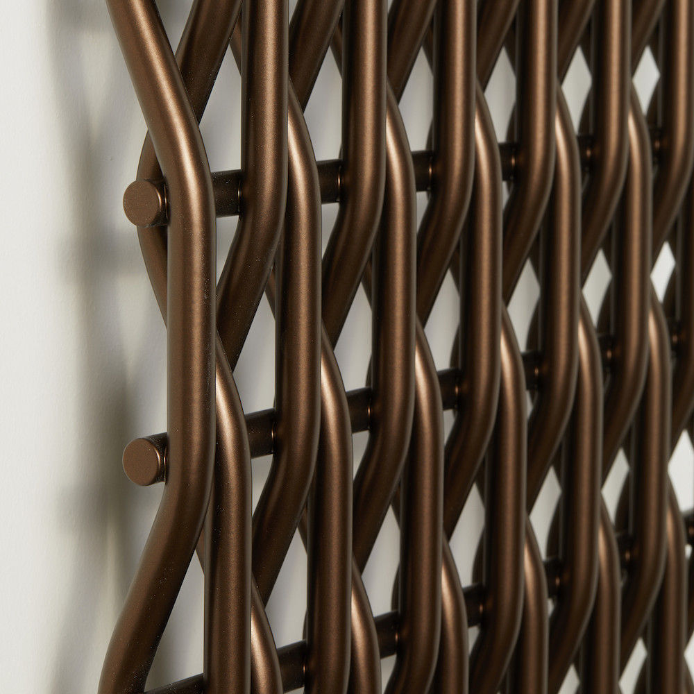 radiateur hydraulique tubulaire coloré avec maillage sirocco