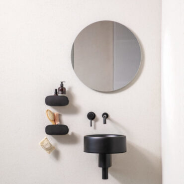 mensola per bagno starlux nera piega geelli