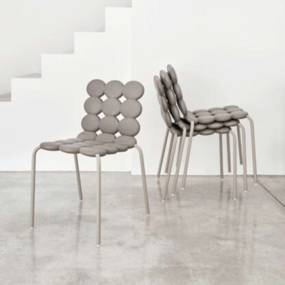 sedia poliuretano living ufficio grgio mints geelli