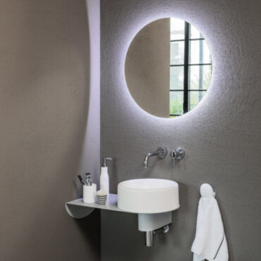 specchio bagno con led rivedo tondo geelli