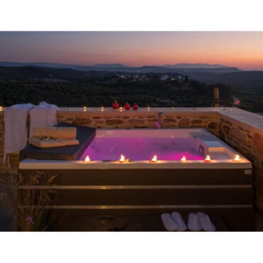 minipiscina con idromassaggio luci led cromoterapia afrodite sthatus