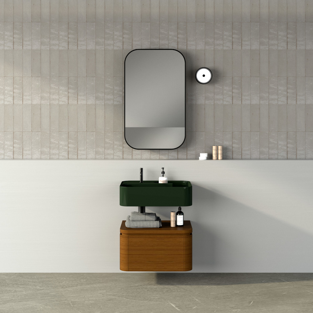 mobile da bagno design essenza legno trama nic design