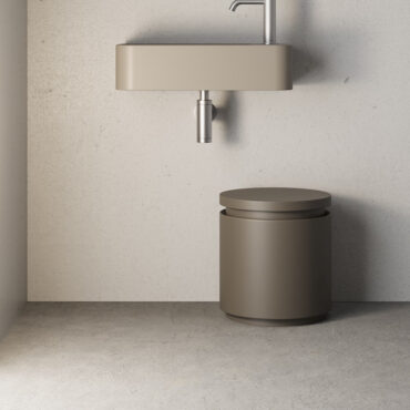 nic design farbiger Keramik Aufbewahrungshocker