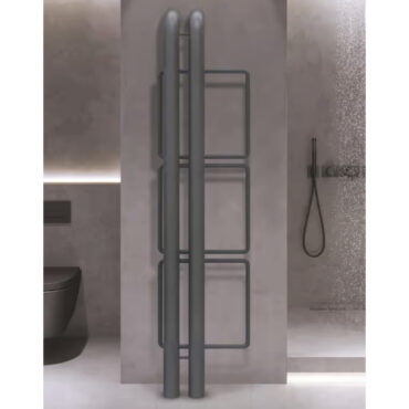 scaldasalviette idraulico bagno nero tubolare chem s brem