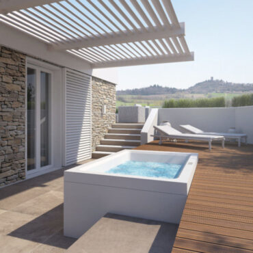 minipiscina idromassaggio con cromoterapia incasso jam 180 relax design