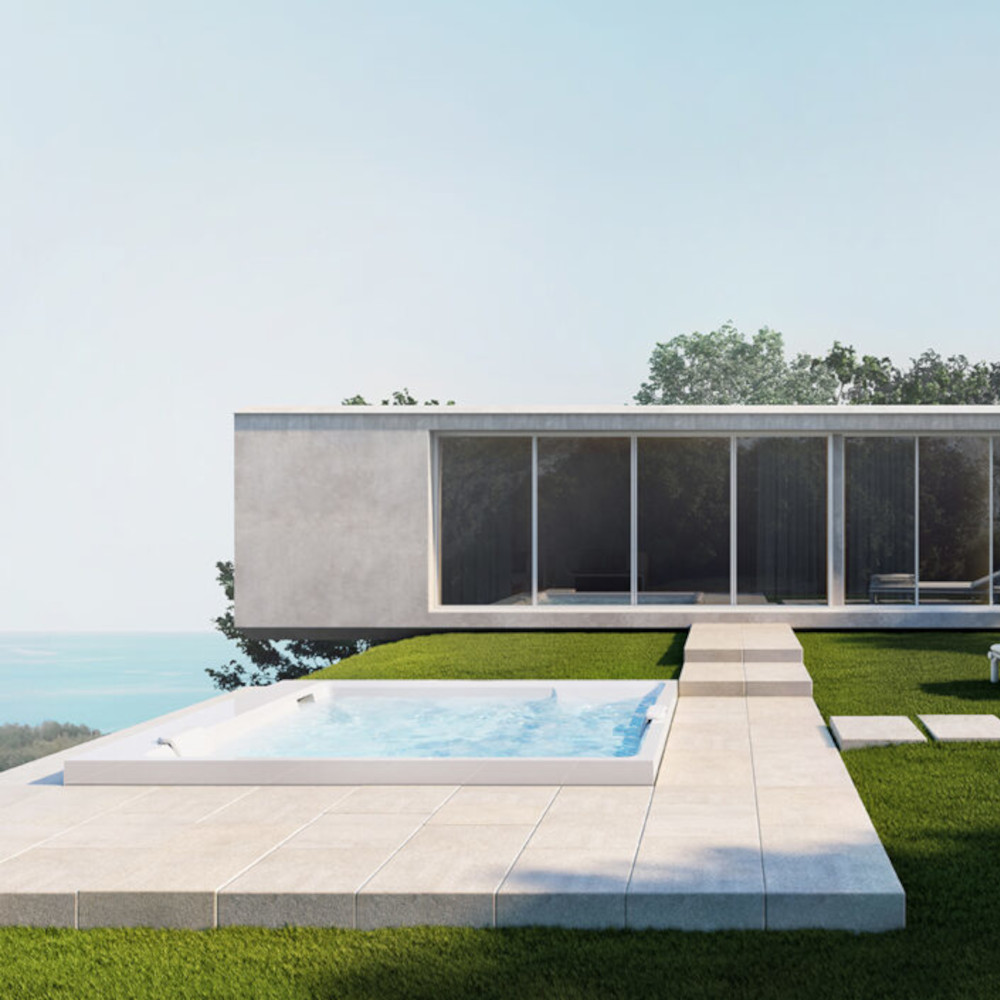 minipiscina idromassaggio cromoterapia incasso stage 250 relax design