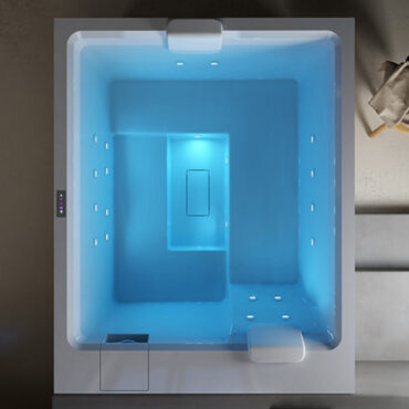 mini whirlpool chromotherapy fiberglass stage 200 relax design