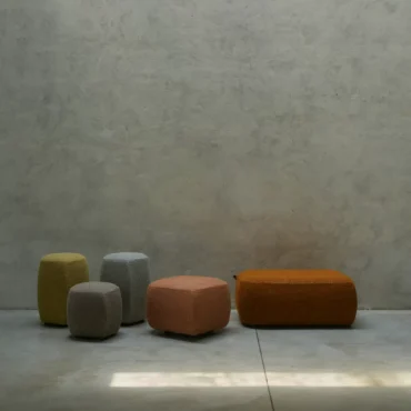 pouf lounge living imbottiti colorati sea shell luxy