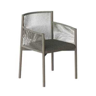 sedia living imbottita struttura in acciaio con braccioli frame out luxy