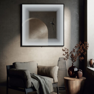 specchio living telaio nero led ghost mirror foggy square vanità e casa