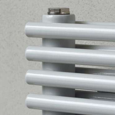 termoarredo idraulico acciaio bianco dettaglio nibbio doppio caleido